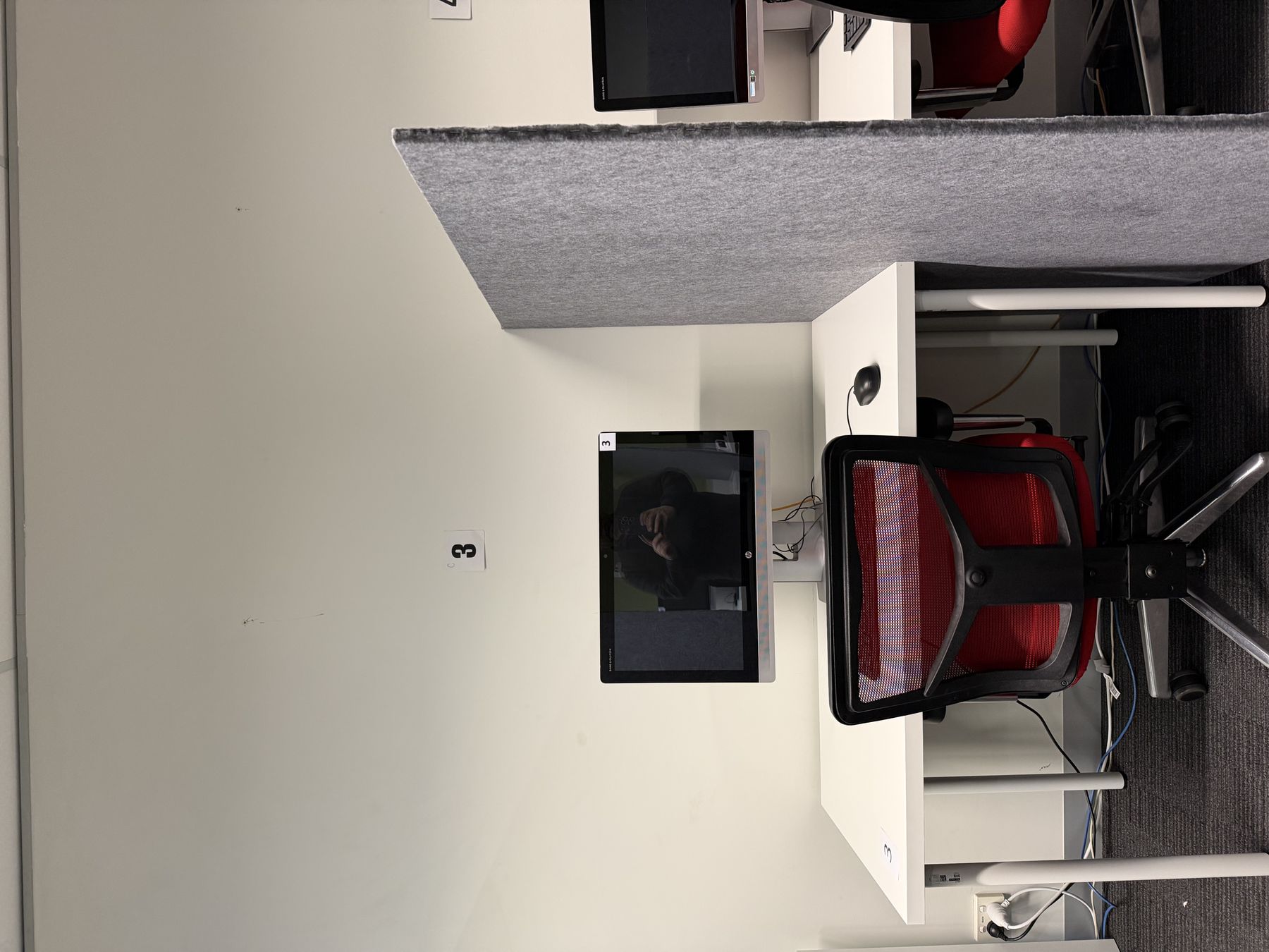 Candidate workstation inside a BNA Worldwide test centre