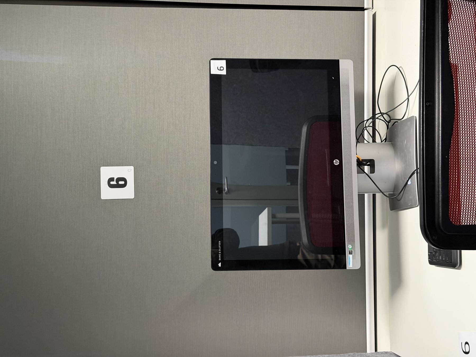 Testing workstation, position 6, at a BNA Worldwide centre