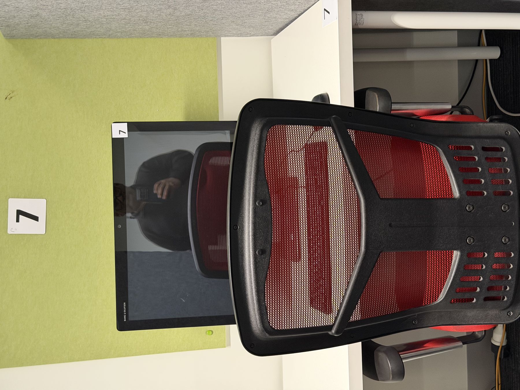 Testing workstation, position 7, at a BNA Worldwide centre