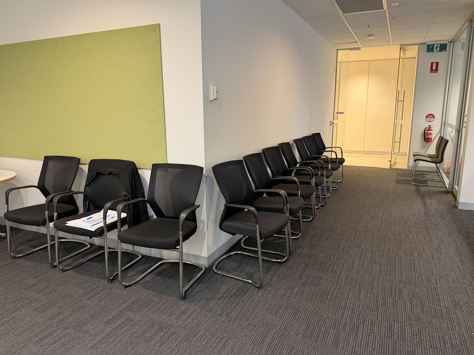 Candidate waiting area at a BNA Worldwide test centre