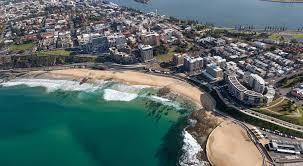 Aerial view of Newcastle's coastline, home to the BNA Worldwide test centre